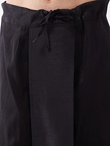 Image of VASTRAMAY Men's Silk Blend Printed Kurta And Dhoti Set Vasmk001Ndtmother