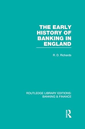 The Early History of Banking in England book cover