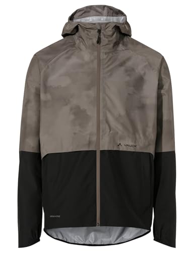 VAUDE Men's Loamer Rain Jacket Chaqueta, marrón grisáceo, Medium Hombres
