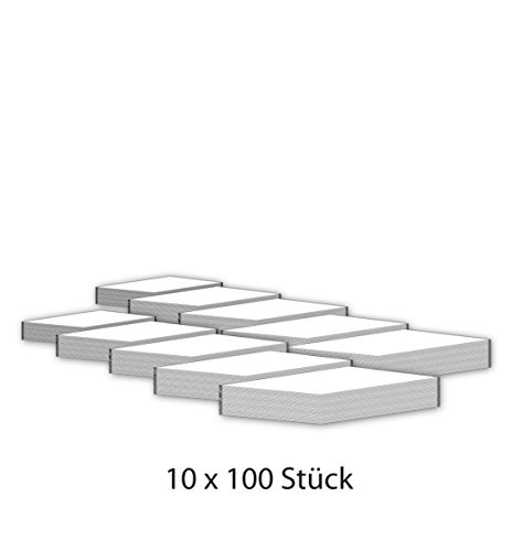 Karteikarten 1000 Stück A7 weiß blanko
