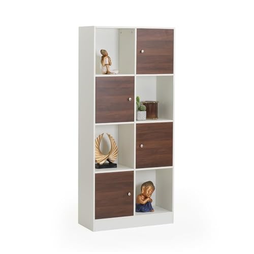 Image of Royaloak Milan Italian Bookshelf | Engineered Wood Storage Rack with Melamine Finish | Multipurpose Organizer for Home Decor | Library Book Shelf | Showcase Organizer for Living Room, Kitchen, Bedroom