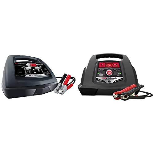 Schumacher SC1308 2/12/30/100A 6V/12V Battery Charger and Engine Starter & Battery Charger, Engine Starter, Boost Maintainer and Auto Desulfator with Advanced Diagnostic Testing- 100 Amp/30 Amp