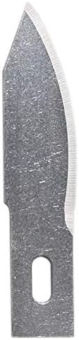 Excel Blades #22 100-Pack Curved Edge Blades, Precision-Ground Carbon Steel