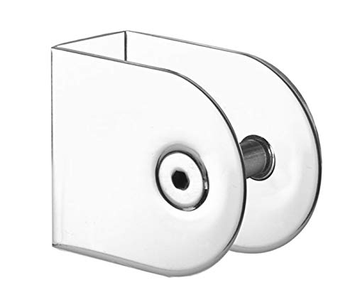 Cubicle U Bracket for 20mm Cubicle Partition in Polished Stainless Steel Finish
