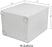 Ameri-Kart 20 Gallon RV Fresh Water Tank, Potable Water Storage Tank for Drinking, Cooking, Cleaning, Showering, for Campers, Trailers, Motorhomes, RVs, Cube Shape, 21
