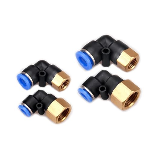 Conector de codo neumático para proyectos de bricolaje y mantenimiento de talleres mecánicos 7