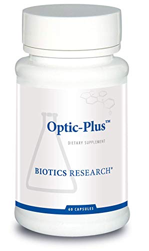 Biotics Research Optic Plus Eye Vitamin & Mineral Support Supplement with Lutein and Zeaxanthin, Healthy Retinal Tissue and Vision 60 Capsules