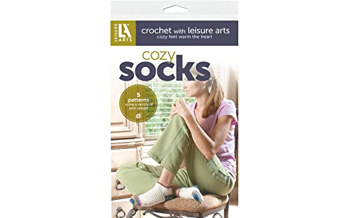 Leisure Arts Crochet Cozy Socks Crochet Pattern