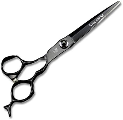 high-end Professional pet Care 7 inch pet Scissors 440C Steel Black
