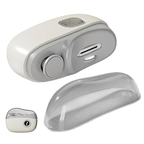 Tagliaunghie, lucidatore automatico ricaricabile a 3 velocità con luce, lima elettrica per anziani, strumento per manicure per adulti bambini unghie dei piedi delle mani dei piedi, lucidatore