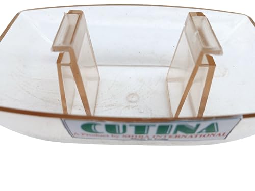 Oil Collector Baffle Filter Cup & Container Tray for Kitchen Chimney - Clear Plastic, 11.3cm | Range Hood Oil Bowl & Chimney Grease Oil Collector... - Image 4
