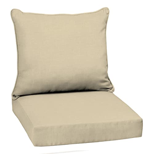 Image of Arden Outdoor Deep Seat Cushion Set, 22x24, Tan