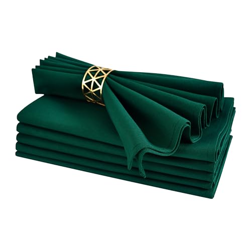 Nacuci Green Cloth Napkins Set of 6 Washable Dinner Napkins, 18X18 in