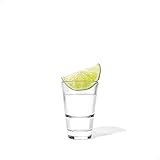 TOSSWARE RESERVE 2oz Stacking Shot, SET OF 4, Premium Quality, Tritan Dishwasher Safe & Heat Resistant Unbreakable Plastic Shot Glasses, Clear