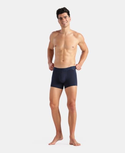 Image of Jockey US60 Men Super Combed Cotton Elastane Stretch Solid Trunk with Ultrasoft Waistband (Pack of 2)