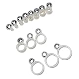 XAGMODSHN Rutenführungsringe, Draht, Keramik, Angelschnur, Zubehör, einfache Installation, O Angelführungen