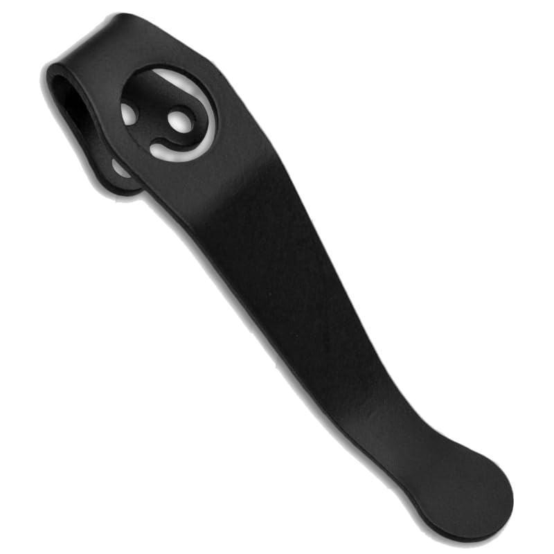 1PC Deep Carry Pocket Clip Fits for Spyderco C81 Paramilitary 2, Custom Handmade Titanium Back Clip (Size : Black)-image-20
