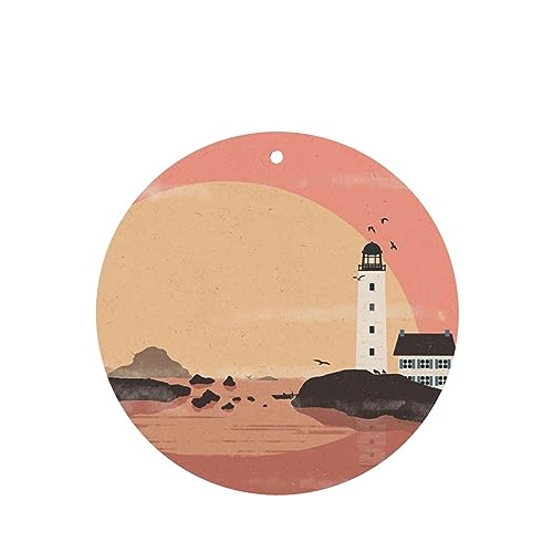 Lighthouse Sunrise ԗpF p[\iCYꂽXCX J[A}Zs[^ubg ݂艺F܃J[h [vt 4 ԂƂ̑p