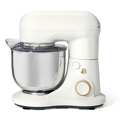 3.5 Qt Stand Mixer, 300W Powerful Motor, Tilt-Head Design with Stainless Steel Bowl, 12 Speeds, Includes Dough Hook Whisk Beater for Baking Mixing