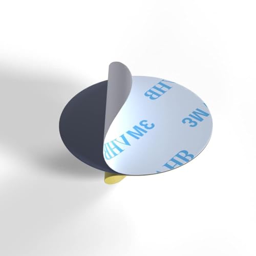 eQualle Adhesive Double-Sided Dots – 3-Pack 1.38 Inch Round Sticky Pads with Cleaning Pad, Fits PopSocket Phone Grips, Strong Hold for Glass, Plastic, Metal, Smooth Surfaces