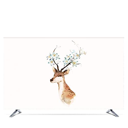 Generico Custodia Protettiva TV Impermeabile 19 "- 80" Coperchio decorativo da 75 pollici per schermo TV PC impermeabile(A,49 inch)