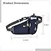 Tressify Hydration Belt with Fanny Pack, Water Bottle Holder for Running, Reflective Fitness Pouch, Adjustable Strap, Secure Phone Pocket