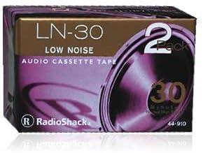 Radio Shack 2-Pack 30 Minute Audio Cassette Tapes LN-30