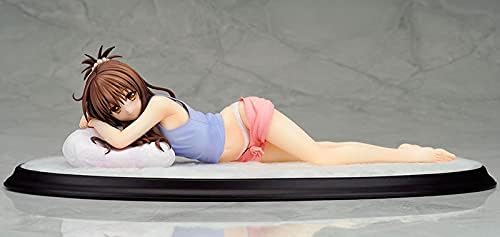 Miniatura 5 de Figura de acción de PVC para dormir de 8.7in, edición limitada de anime Long to Love Ru Darkness Yuuki Mikan Kawaii, colección de muñecos de regalo,