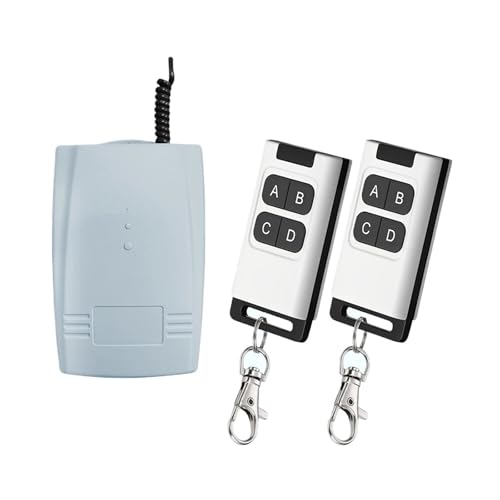 Récepteur 12V 24V et 2 télécommandes pour ouvre porte de garage