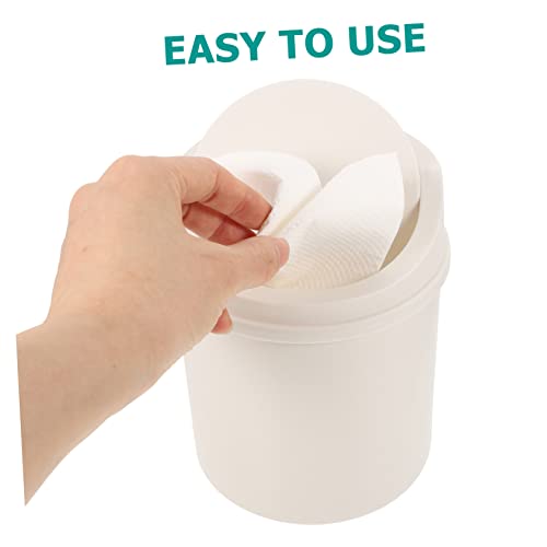 Caneca de basura rectangular compacta para escritorio 2 piezas miniatura 4