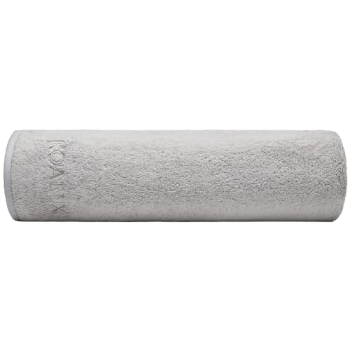 Serviettes de bain premium grand format gris absorbant 700 g/m² - 2