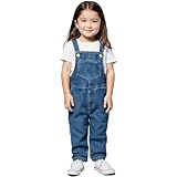 最安！[KAKELO] カケロ キッズ デニム サロペット 日本企画 80～140サイズ ゆったり ワイド オーバーオール 子供服 女の子 男の子 (110サイズ)