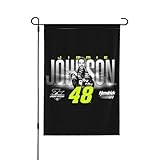 Jimmie Johnson 48 Garden Flag Double-Sided Printing Decorative Yard Banner Holiday Party Outdoor Decoration Home Decor Sign Farmhouse 12.5'x18'