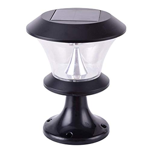 flower205 Lumières Solaires De Jardin, Lumières Solaires De Voie Solaire Extérieures De Paysage, Lampe De Poteau De Porte De Mur De Jardin De Lampe De Pilier Solaire Ronde De 8 LED pour La Passerelle