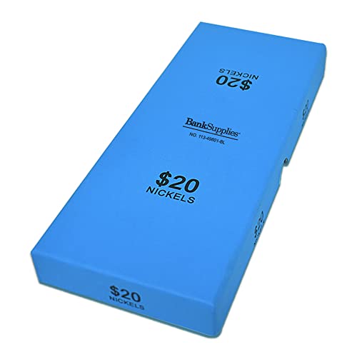 Caja de almacenamiento para monedas BankSupplies azul miniatura 1