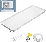 Drip Pan universale per condizionatore d'aria con tubo di scarico, perfetto per sistemi split interno/esterno e pompe di calore