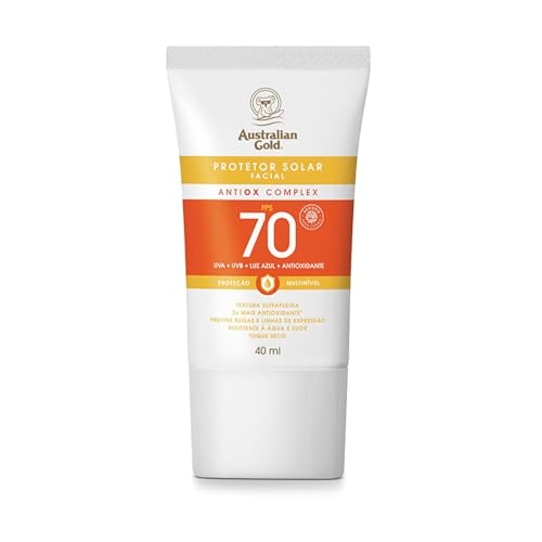 Australian Gold Protetor Facial Antiox Complex Ultra Fluido FPS 70, 40 mL