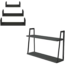 SRIWATANA U Shelves Set of 3 and 2-Tier Floating ShelfContains 2 Items