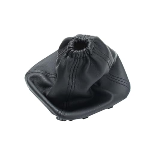 Cakievro Black Stitch Gear Stick Gaiter for for-d Transit Van MK7 Shifter Lever Knob Gaitor Boot Cover Pu Leather Retaining Frame Case (Cover)