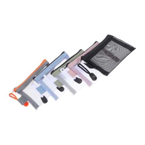 5 Pezzi Borsa Per Il Trucco Borse a Rete Con Cerniera Piccole Buste Con Piccola Da Toilette Custodia in Rete Con Per Il Stoffa