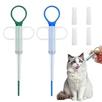2 Stück Tabletteneingeber Katze Dogs Pet Feeder Tablettengeber für Katzen Pill Assist Katze Tablettengeber Katze,Tabletteneingeber für Katzen,Haustier Pet Pillenwerfer Wiederverwendbare Pusher Tablet