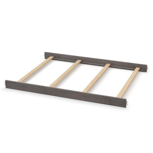 Image of Full-Size Conversion Kit Bed Rails for Dolce Babi Convertible Cribs - Solid Wood Rail - Toddler and Adult Bed Rail for Full-Size Beds - Essential Nursery & Baby Furniture (Marina Grey)