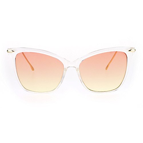 PASTL Fashion Sunglasses Womens Square Butterfly Frame Ombre Color Lens
