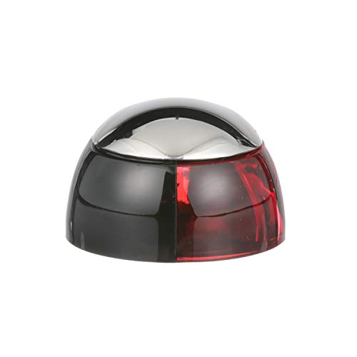attwood 3820R7 Boat Deck Mount Port Side Bow Navigation Light, Red, One Size