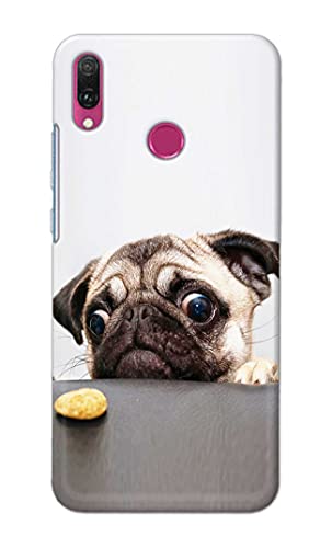 Image of Printed Hard Back Cover Case for Huawei Y6 2019 | Huawei Y6 Prime 2019 Back Cover (Pug Dog) -203
