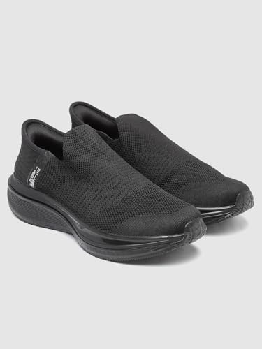 Image of Action WALKER-221 Full-Black Lightweight Sports Running Shoes for Men