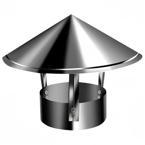 Chapeau de cheminée rond 80 mm pour protéger le conduit de la maison
