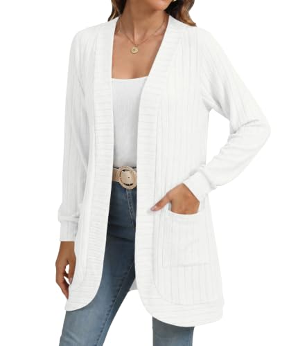 Image of YSYOKOW Cardigan Sweaters for Women Long Sleeve Open Front with Pockets