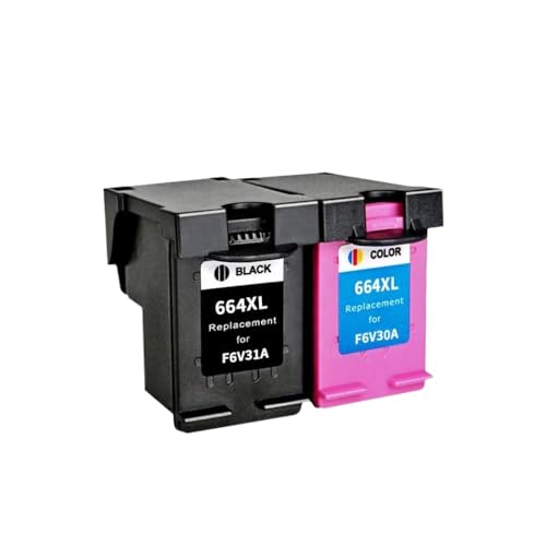 ForgeCore Compatible con DeskJet Ink Advantage 1115 2675 reemplazo del Mercado de Accesorios de 664 XL 664XL Cartucho de Tinta de Color remanufacturado ✅