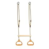 Juego de columpios trapezoidales – Anillos sensoriales para adultos – Equipo de juegos para interiores y exteriores – Actividad divertida para todas las edades – Mejora la coordinación y el equilibrio